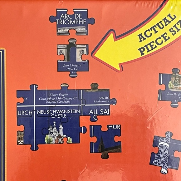 T.S. Shure Schematics of the World Architecture Pictorial Poster puzzle new - Picture 3 of 9